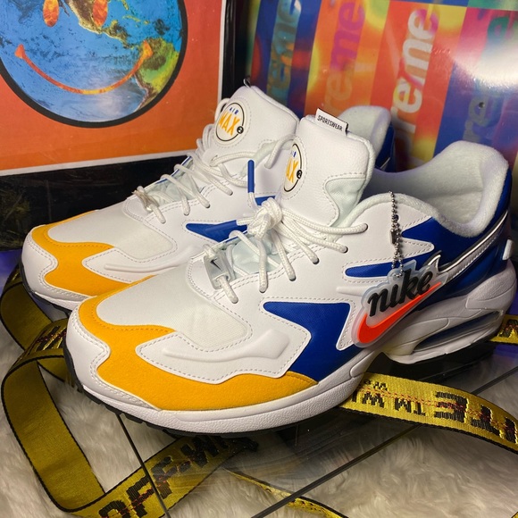 🆕 - Nike ✔️ Air Max 2 - White/University Gold - - Picture 2 of 8